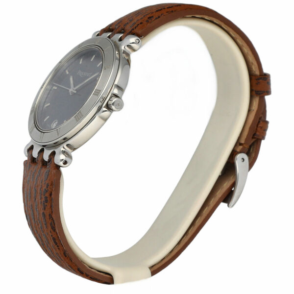 Pequignet 8816313 Round Black Dial 33mm Brown Leather Swiss Quartz Wrist Watch 115233541155 2