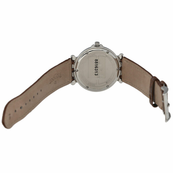 Pequignet 8816313 Round Black Dial 33mm Brown Leather Swiss Quartz Wrist Watch 115233541155 5