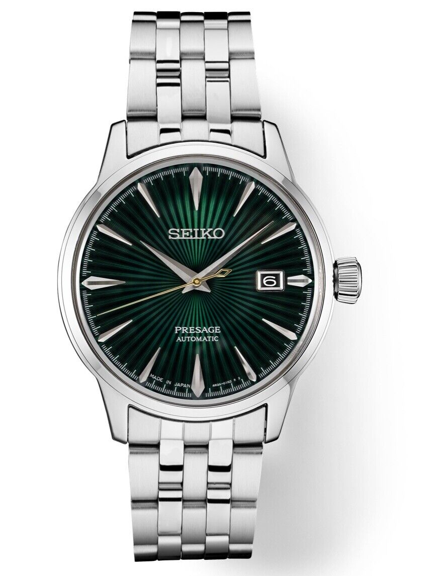 Seiko-Presage-SRPE15-405mm-Green-Dial-Stainless-Steel-Automatic-Mens-Watch-124961849855