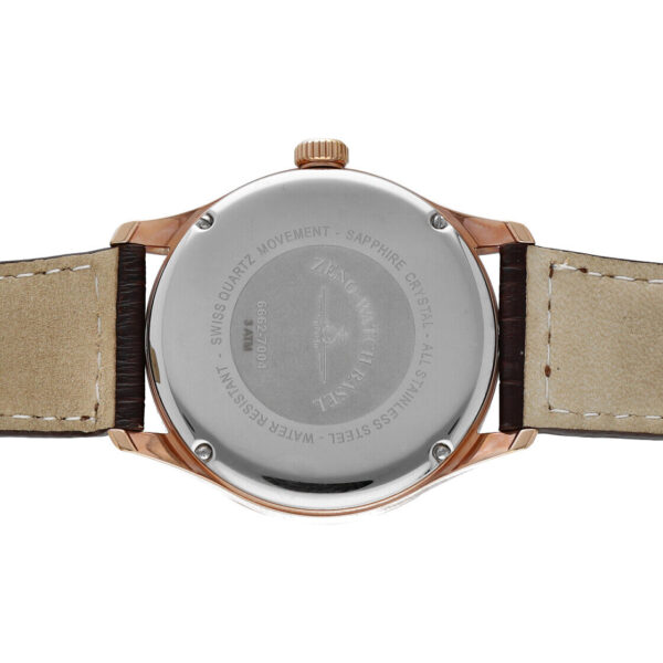 Zeno Watch Basel Gentleman Vintage Line 6662 7004 Rose Gold Quartz Mens Watch 114963389185 8