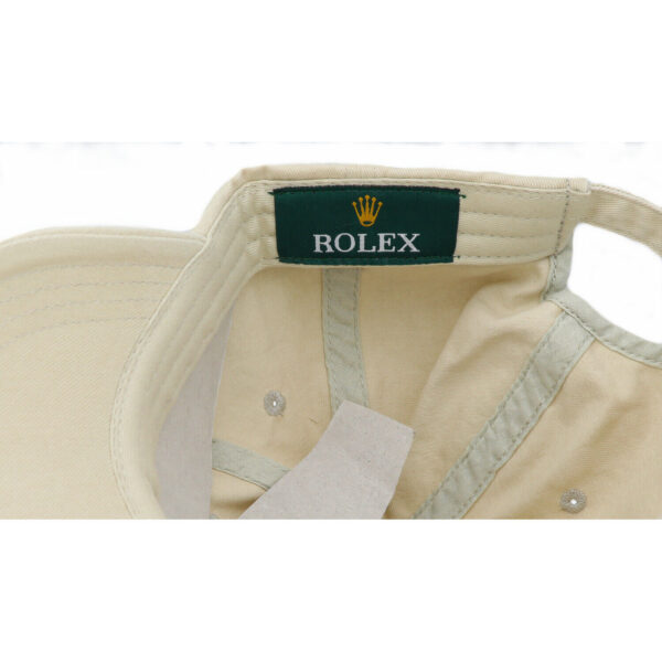 Authentic Rolex 100 Cotton Beige Shell Hat Cap Adjustable 115233370336 4
