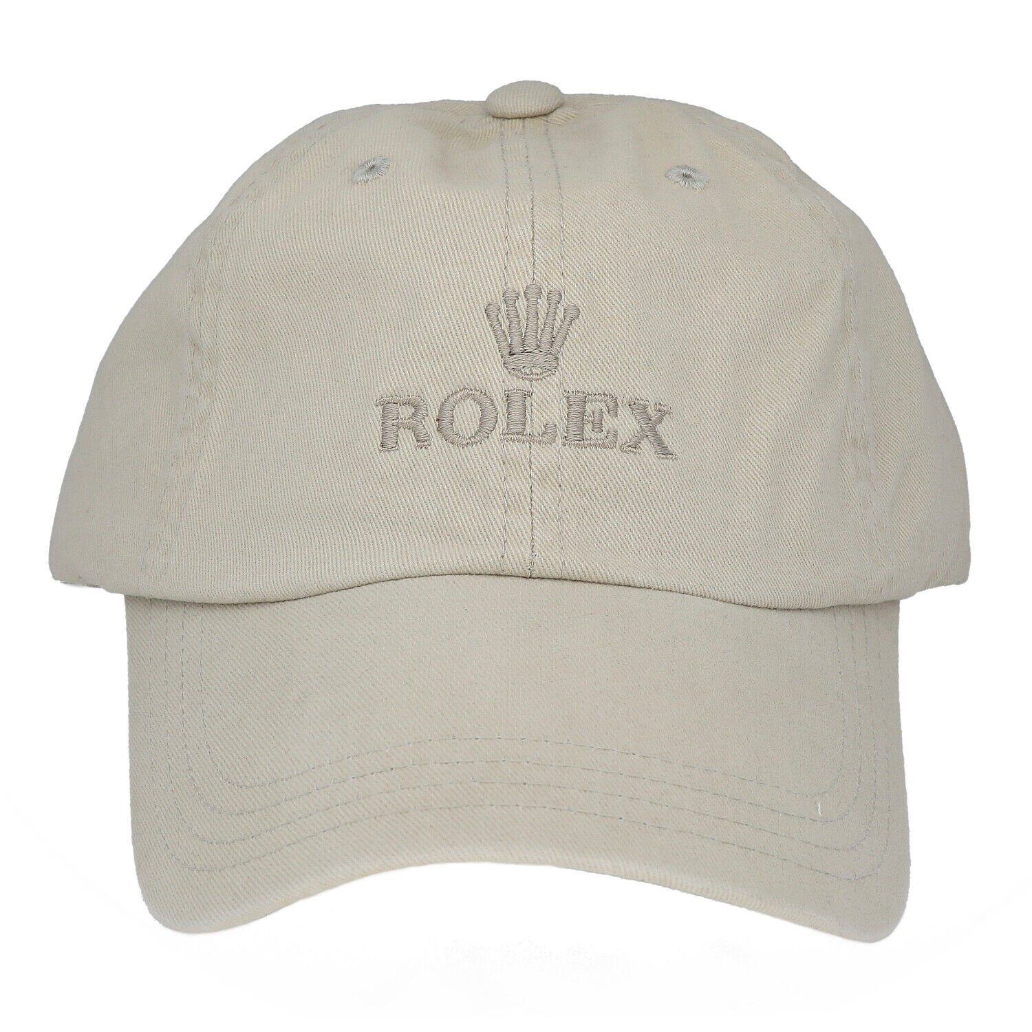 Authentic-Rolex-100-Cotton-Beige-Shell-Hat-Cap-Adjustable-115233370336