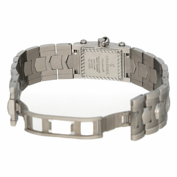 Charriol Colvmbvs INTR 6232 MOP Dial Rectangle 20mm Steel Quartz Wrist Watch 124957987856 5