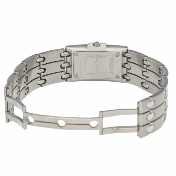 Pequignet 665 Rectangle Stainless Steel 21mm White Dial Swiss Quartz Wrist Watch 125133386786 5