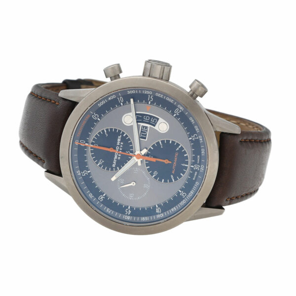 Raymond Weil 7745 Freelancer Chronograph Titanium Leather Automatic Wrist Watch 133850515406 5