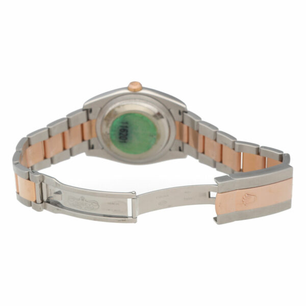 Rolex Datejust 116201 18k Rose Gold Steel Blue Dial Oyster Wrist Watch 2007 124879499576 5