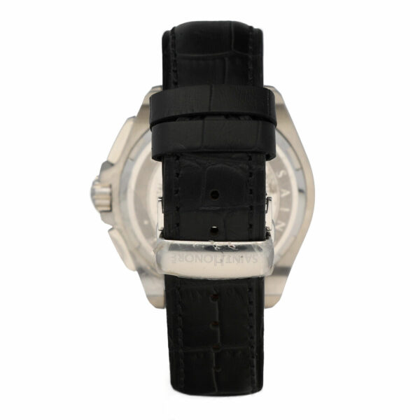 Saint Honore 8980651 D11 Chronograph 46mm Black Leather Quartz Mens Watch 125020350166 4
