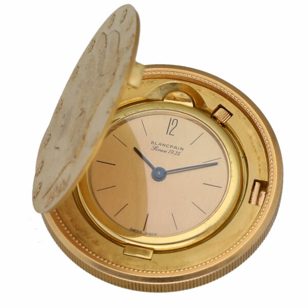 Blancpain-1904-Twenty-Dollars-20-Liberty-Coin-18k-Yellow-Gold-Desk-Clock-125057539077