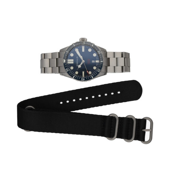 Borealis Oceanaut Cascais 300m Blue Stainless Steel Automatic Diver Wrist Watch 124967295167 8