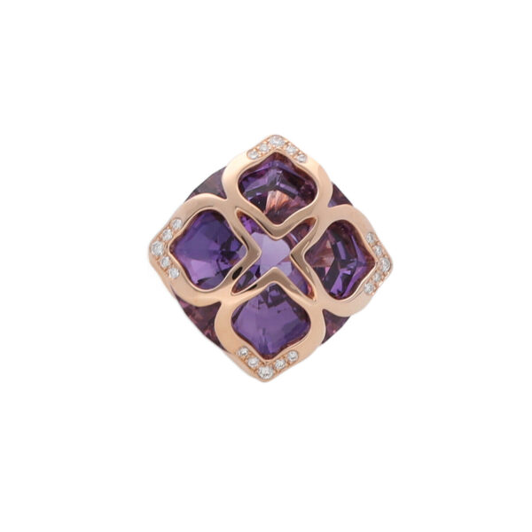 Chopard 829563 5011 Imperiale Ring Rose Gold 750 Diamonds Amethyst 21ct Size 54 124910426847 2