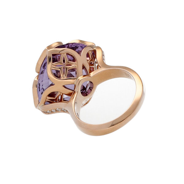 Chopard 829563 5011 Imperiale Ring Rose Gold 750 Diamonds Amethyst 21ct Size 54 124910426847 4