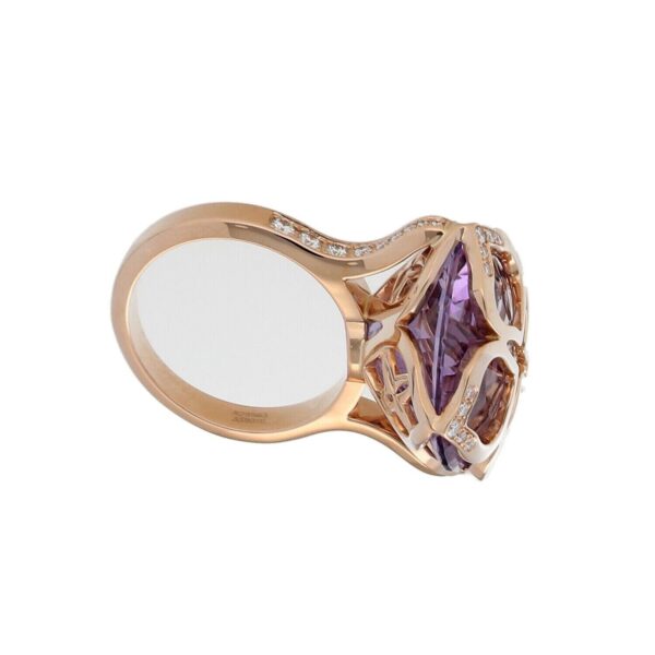 Chopard 829563 5011 Imperiale Ring Rose Gold 750 Diamonds Amethyst 21ct Size 54 124910426847 7
