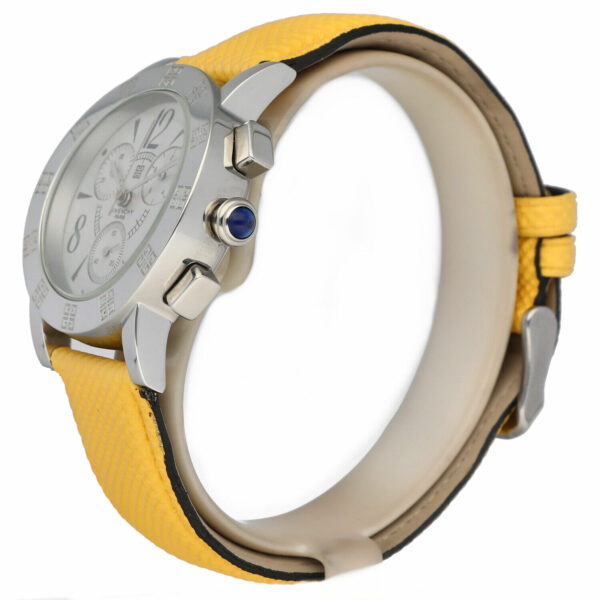 Givenchy SAQQHARA 97678884 Chrono 36 mm Steel Yellow Leather Quartz Wrist Watch 115153483557 2