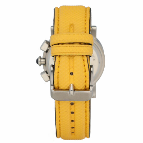 Givenchy SAQQHARA 97678884 Chrono 36 mm Steel Yellow Leather Quartz Wrist Watch 115153483557 4