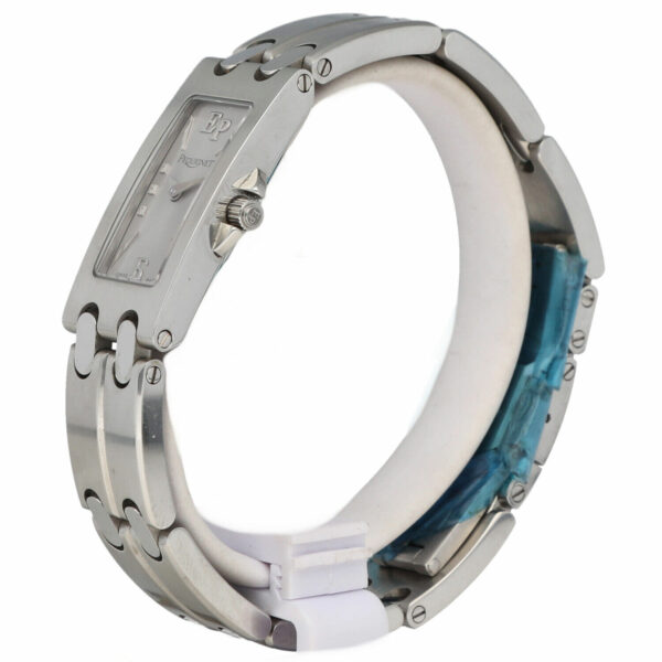 Pequignet 355 Rectangle Stainless Steel 14mm Silver Dial Quartz Womens Watch 115236345507 2