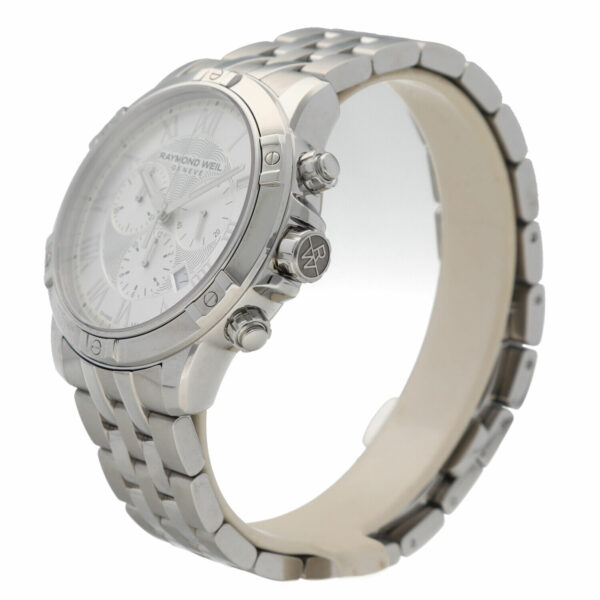 Raymond Weil Tango 8560 Chronograph Silver Dial Stainless Steel Quartz Watch 133850502757 2