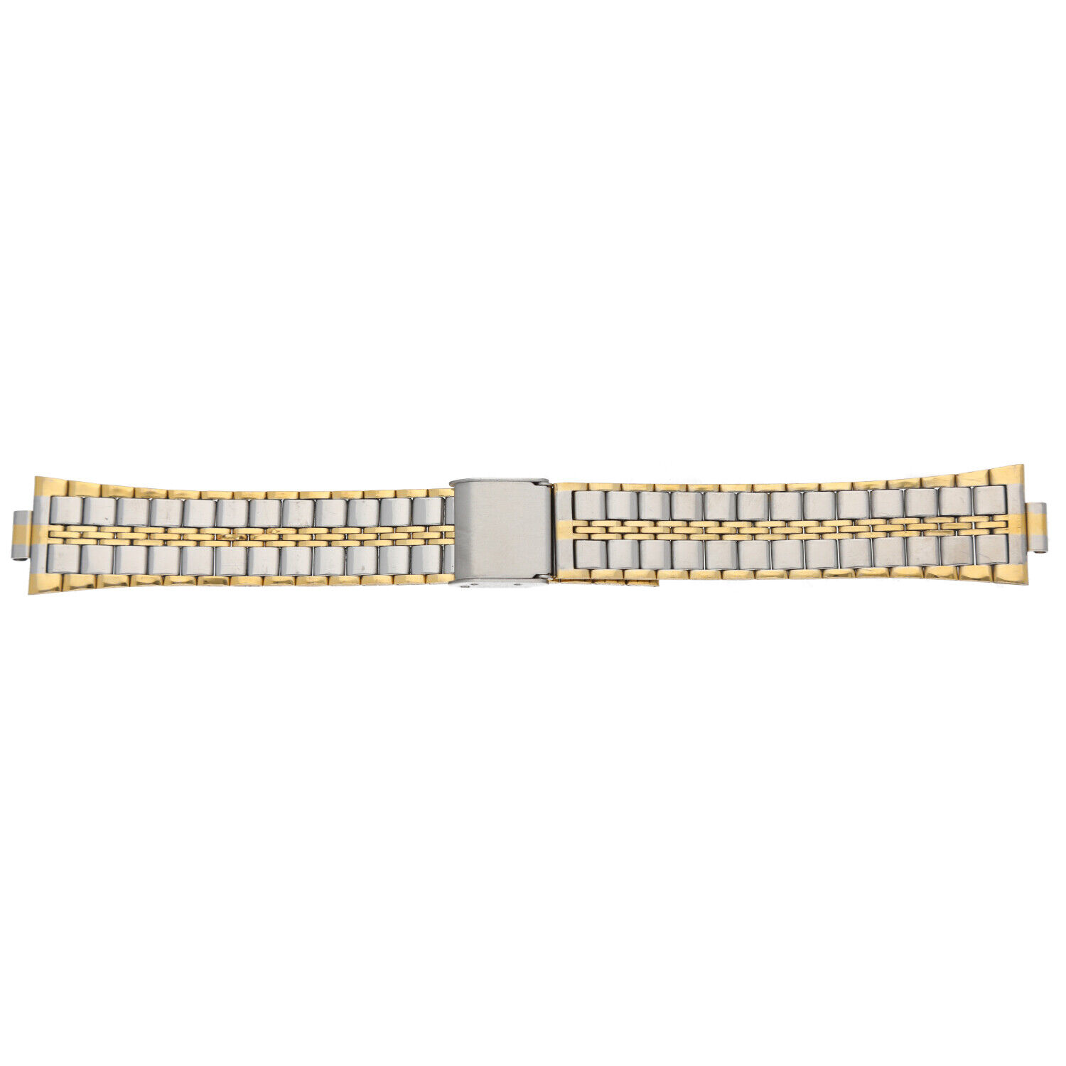 Two-Tone-Stainless-Steel-Watch-Adjustable-Band-Bracelet-Mens-124971970157