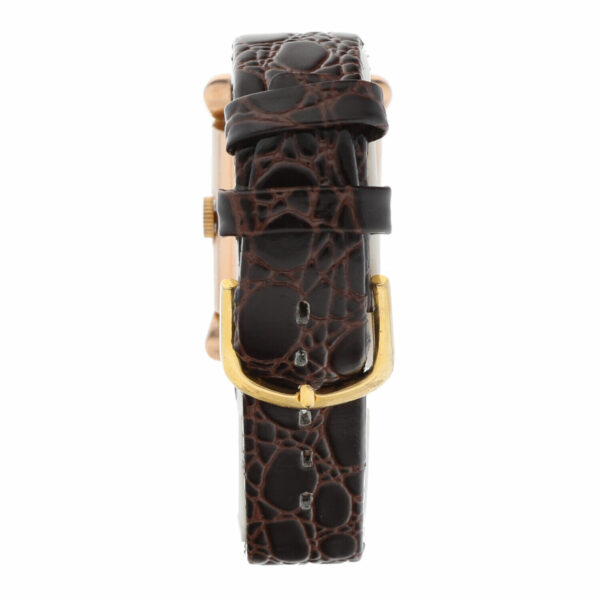 Bulova 14k Rose Gold Copper Dial Fancy Lugs Rectangle Manual Wind Wrist Watch 124845049228 6