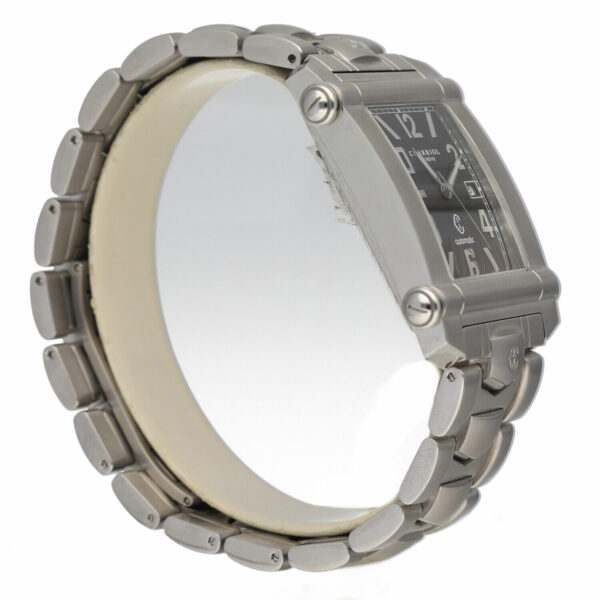 Charriol Columbus 941934 Black Dial Steel 30mm Rectangle Automatic Wrist Watch 115031073098 3