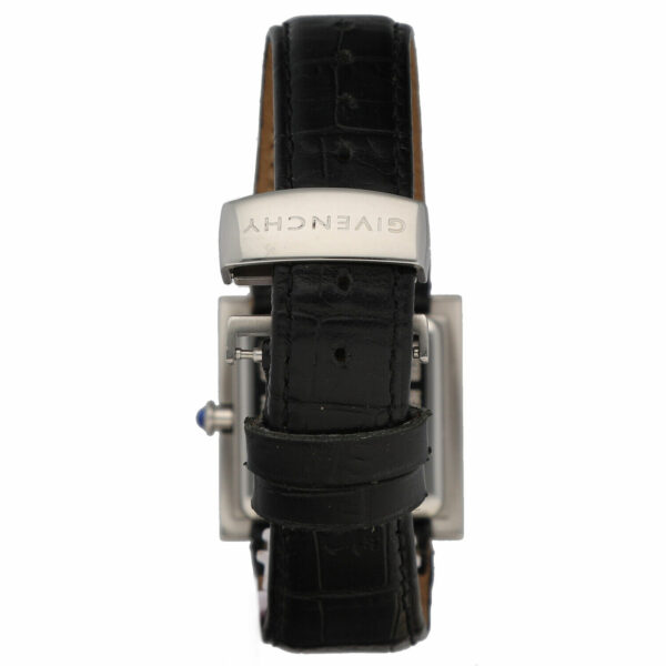 Givenchy 1558962 APSARAS 27 mm Steel Square Black Leather Quartz Womens Watch 125066026168 4