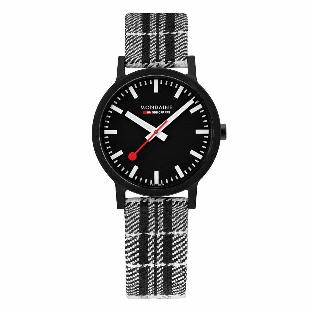 Mondaine-MS141120LB-Essence-Black-Case-41mm-Black-Plaid-Quartz-Mens-Watch-125068000228