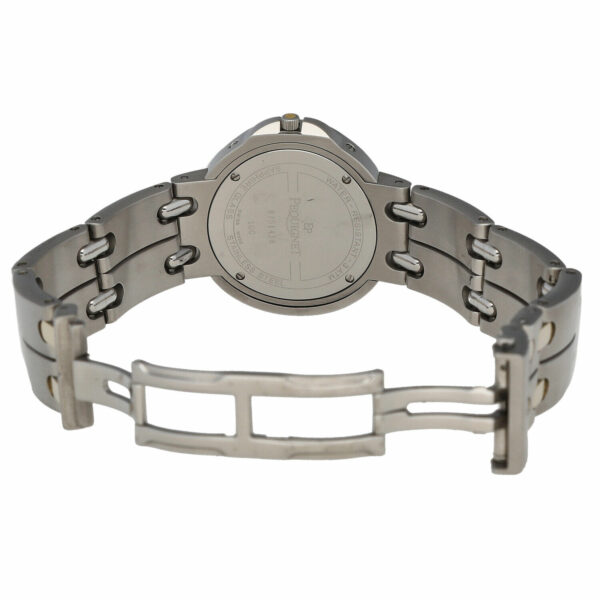 Pequignet 100 18k GoldSteel 38mm Round Silver Dial Swiss Quartz Wrist Watch 134004285978 5