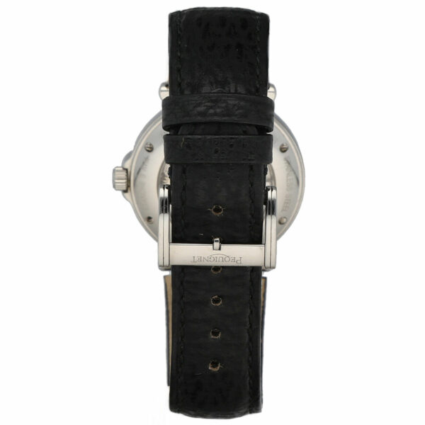 Pequignet 002 Round Black Dial 33mm Black Leather Swiss Automatic Wrist Watch 125130386819 4