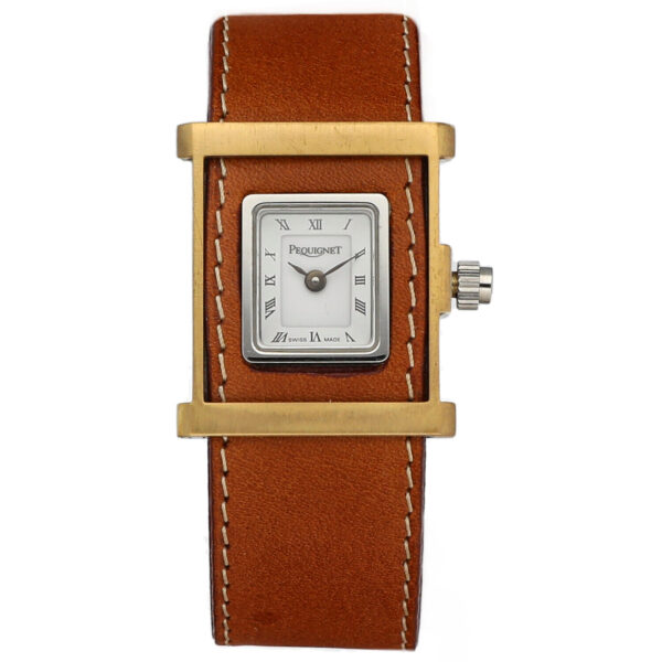 Pequignet 461 Cameleone 25mm Cocktail Two Tone Steel Leather Quartz Womens Watch 115182064709