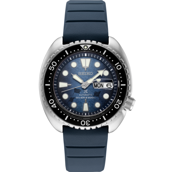Seiko SRPF77 Prospex Blue Dial 45mm Steel Rubber Diver Automatic Mens Watch 124839138089