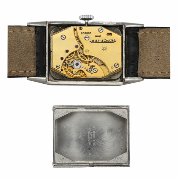 Vintage Jaeger LeCoultre 203361 Steel 22mm Rectangle Manual Wind Wrist Watch 115154663669 7